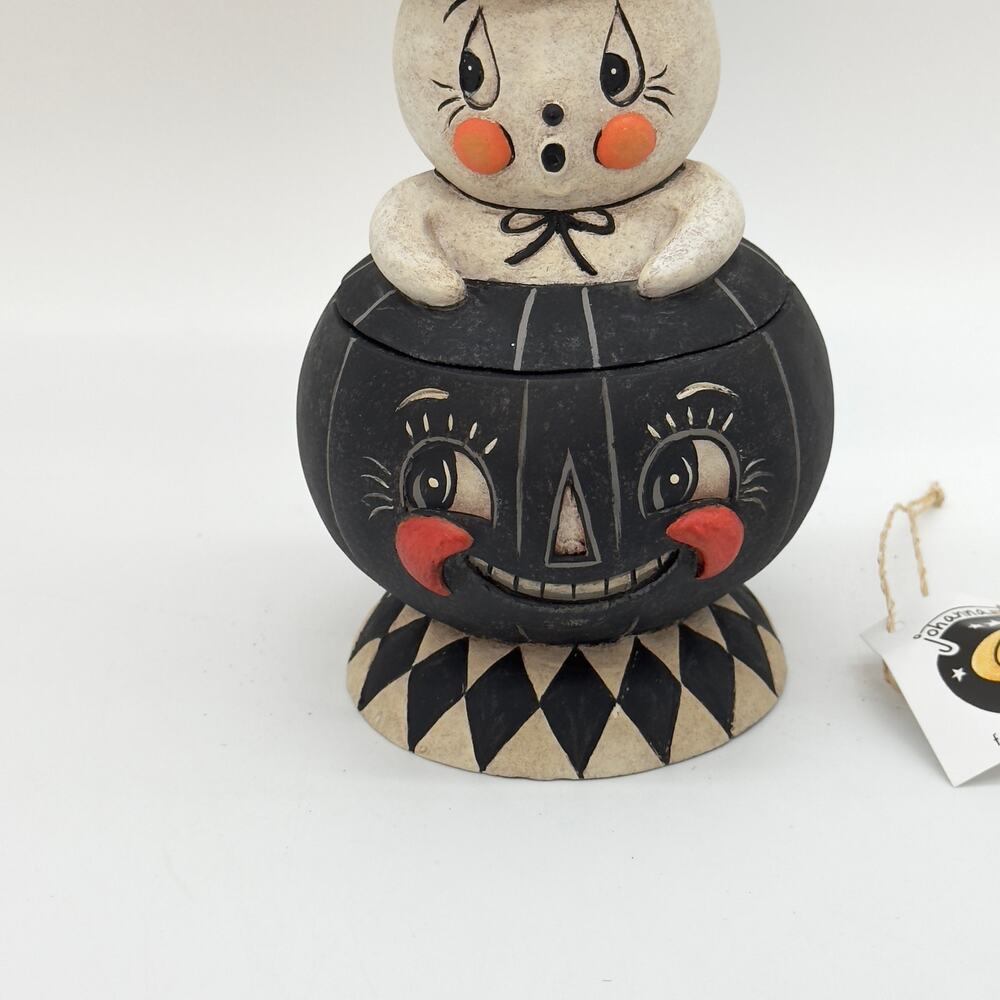 Bethany Lowe Johanna Parker Incognito Gus & Tito Ghost Halloween Container NEW - Picture 8 of 11